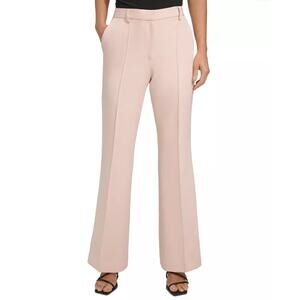 DKNY Peach Pink High Rise Boot Cut Slim Leg Careerwear Trouser Pants 12  NWT